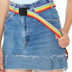 canvas rainbow belt